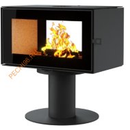 Печь-камин АСТОВ КУБ Т 800 поворотная