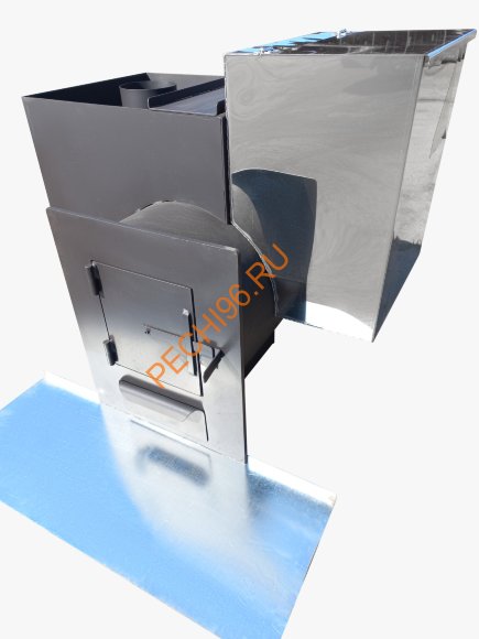 Печь для бани Молов Сталь Делимая 426 с баком 65л, глухая дверца