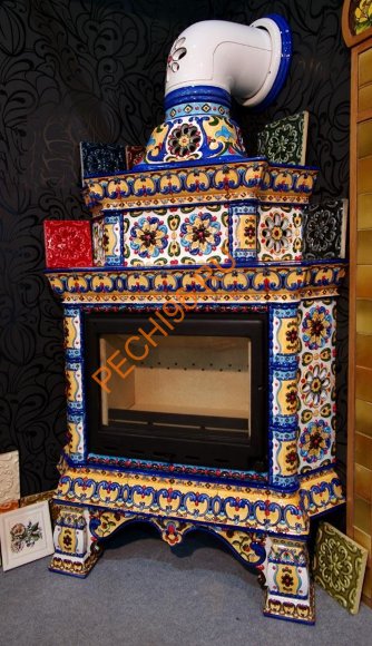 Конус КимрПечь Кострома роспись, D200 Конус КимрПечь Кострома роспись, D200