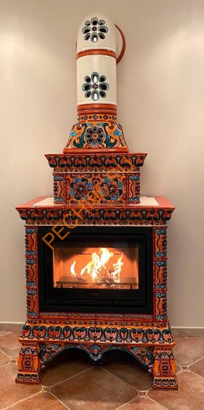 Конус КимрПечь Кострома роспись, D200 Конус КимрПечь Кострома роспись, D200