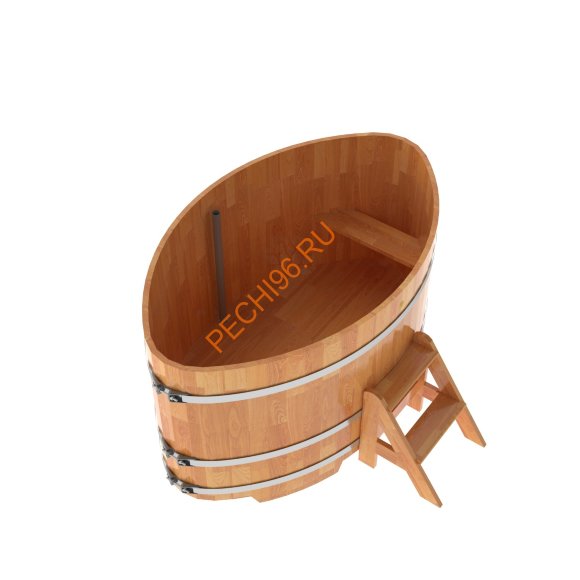 Купель для бани BentWood овальная из сращённой лиственницы, 1,12х1,83 м Купель для бани BentWood овальная из сращённой лиственницы, 1,12х1,83 м