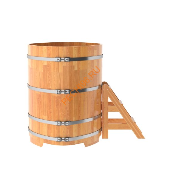 Купель для бани BentWood овальная из сращённой лиственницы, 1,12х1,83 м Купель для бани BentWood овальная из сращённой лиственницы, 1,12х1,83 м