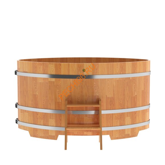 Купель для бани BentWood овальная из сращённой лиственницы, 1,12х1,83 м Купель для бани BentWood овальная из сращённой лиственницы, 1,12х1,83 м