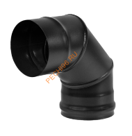 Отвод 90 гр Везувий BLACK (AISI 430/0,8мм) d 150 Отвод 90 гр Везувий BLACK (AISI 430/0,8мм) d 150