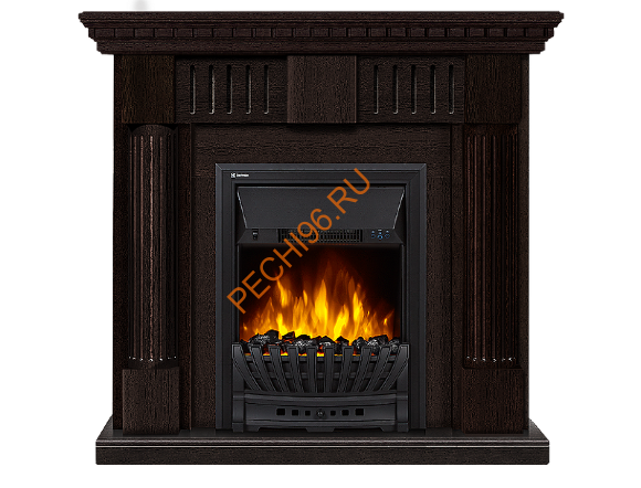 Электрокамин Electrolux Classic EFP/P-1020LS с порталом Firelight Colonna Classic, венге