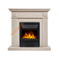 Электрокамин Electrolux Classic EFP/P-1020LS с порталом Firelight Bianco Classic, беленый дуб