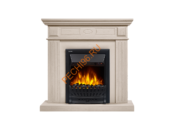 Электрокамин Electrolux Classic EFP/P-1020LS с порталом Firelight Bianco Classic, беленый дуб