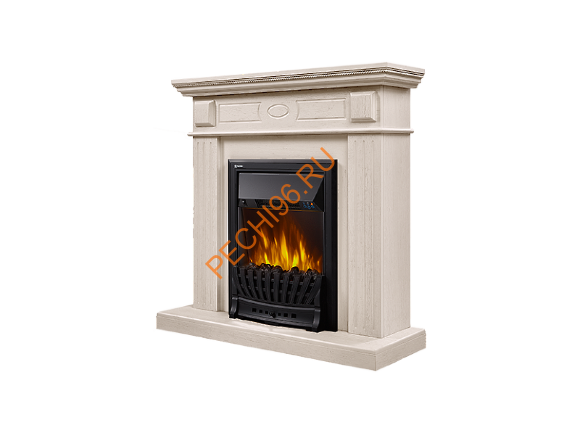 Электрокамин Electrolux Classic EFP/P-1020LS с порталом Firelight Bianco Classic, беленый дуб