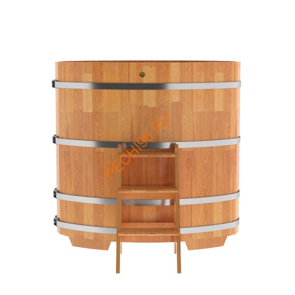 Купель для бани BentWood овальная из сращённой лиственницы, 0,80х1,42 м Купель для бани BentWood овальная из сращённой лиственницы, 0,80х1,42 м