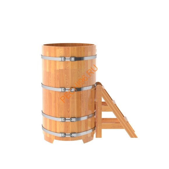 Купель для бани BentWood овальная из сращённой лиственницы, 0,80х1,42 м Купель для бани BentWood овальная из сращённой лиственницы, 0,80х1,42 м