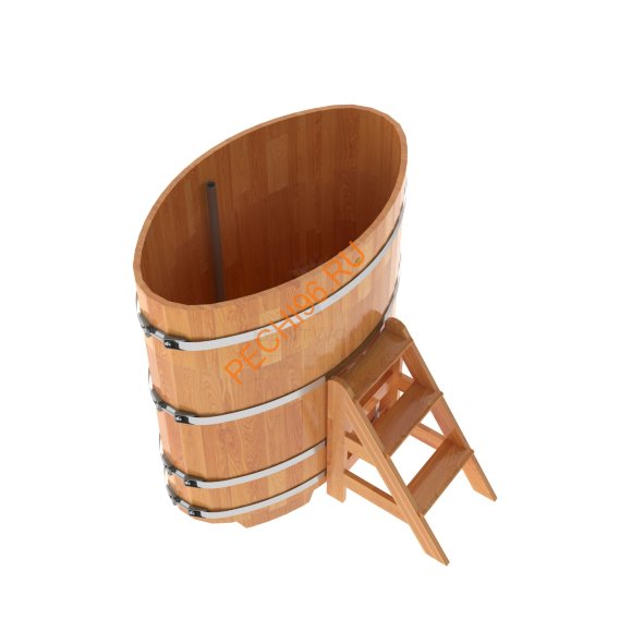 Купель для бани BentWood овальная из сращённой лиственницы, 0,80х1,42 м Купель для бани BentWood овальная из сращённой лиственницы, 0,80х1,42 м