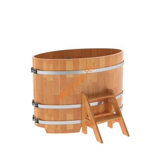 Купель для бани BentWood овальная из сращённой лиственницы, 0,80х1,42 м Купель для бани BentWood овальная из сращённой лиственницы, 0,80х1,42 м