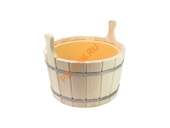 Шайка 8л двуручная, пластиковая вставка