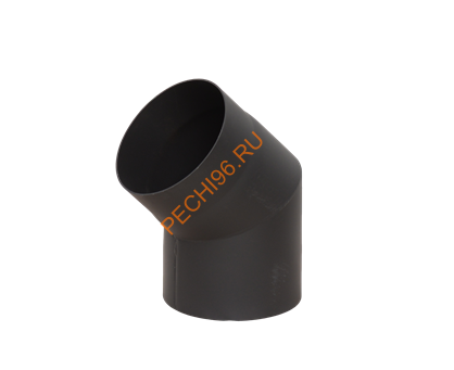 Отвод LAVA черный 45 гр d 120 мм сталь 2 мм Отвод LAVA черный 45 гр d 120 мм сталь 2 мм