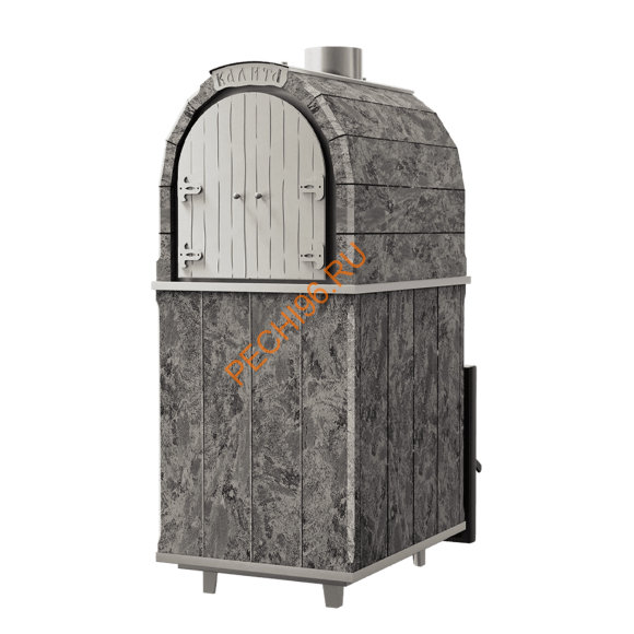 Печь банная Калита Арочная Pro Панорама чугунная, cерпентинит Бархат