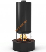 Камин Traforart DIAMANTE CENTRAL со стеклом, черный Камин Traforart DIAMANTE CENTRAL со стеклом, черный