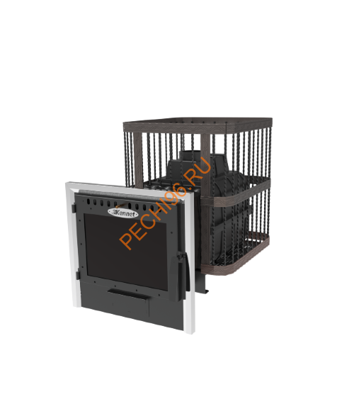 Печь банная Кеннет Атлант 22П сетка ковка панорама Печь банная Кеннет Атлант 22П сетка ковка панорама