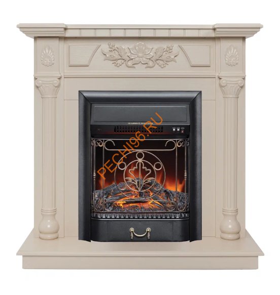 Электрокамин RealFlame Dacota WT с очагом Majestic Lux BL Электрокамин RealFlame Dacota WT с очагом Majestic Lux BL