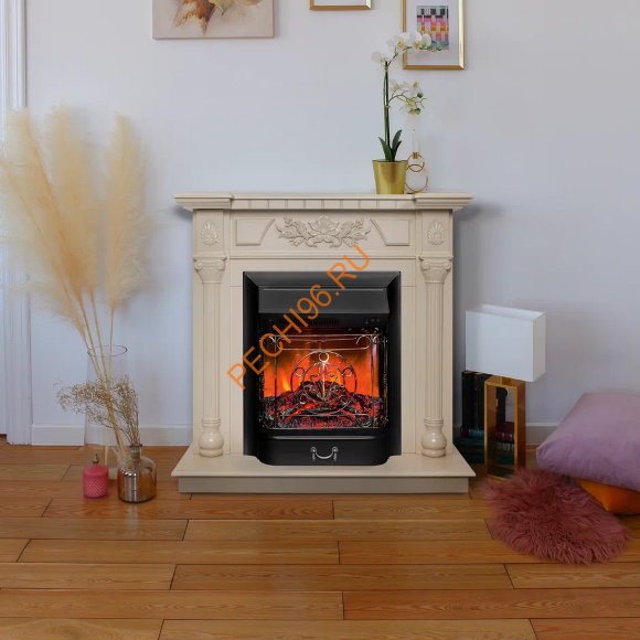 Электрокамин RealFlame Dacota WT с очагом Majestic Lux BL Электрокамин RealFlame Dacota WT с очагом Majestic Lux BL