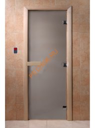 Дверь стеклянная DoorWood Теплое утро сатин, 2000х800 мм Дверь стеклянная DoorWood Теплое утро сатин, 2000х800 мм