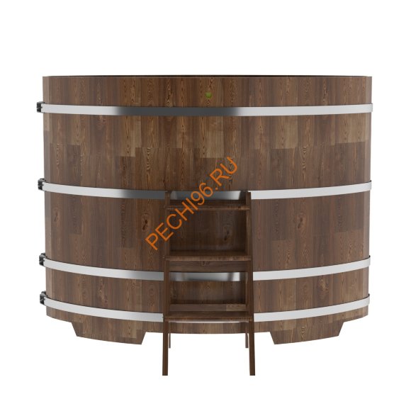 Купель для бани BentWood овальная из сращённой морёной лиственницы, 1,12х1,83 м Купель для бани BentWood овальная из сращённой морёной лиственницы, 1,12х1,83 м