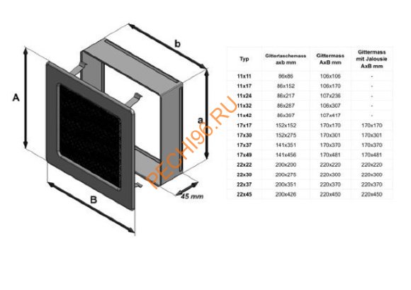 Вентиляционная решетка Kratki 49G 170х490 мм графит Вентиляционная решетка Kratki 49G 170х490 мм графит