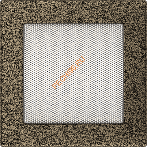 Вентиляционная решетка Kratki 17CZ 170х170 мм черная/золото Вентиляционная решетка Kratki 17CZ 170х170 мм черная/золото