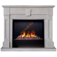 Электрокамин RealFlame Kellie 25,5/26 WT с Black вставкой + 3D Cassette 630