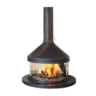 Камин Focus Meijifocus центральный со стеклом Камин Focus Meijifocus центральный со стеклом