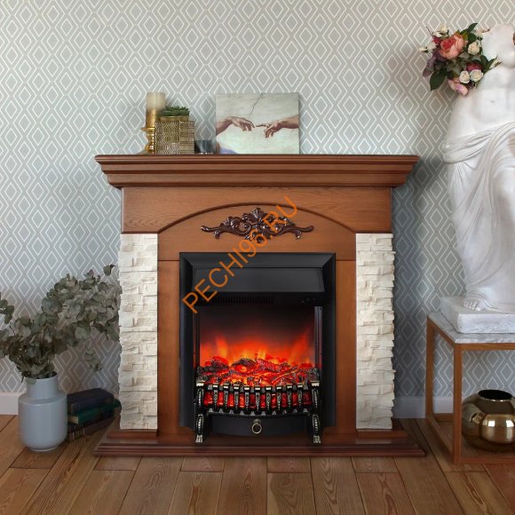 Электрокамин RealFlame Neapolis STD/EUG с очагом Fobos Lux BL Электрокамин RealFlame Neapolis STD/EUG с очагом Fobos Lux BL