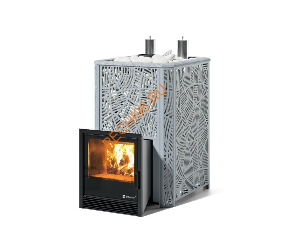 Печь банная ИзиСтим Ялта 35 К Модерн серая