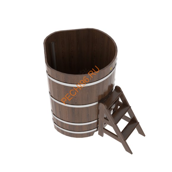 Купель для бани BentWood угловая из мореного дуба Премиум, 1,03х1,03 м