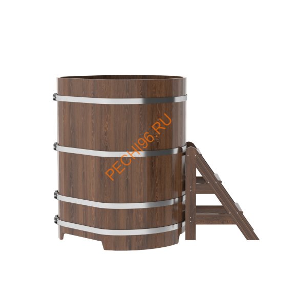 Купель для бани BentWood угловая из мореного дуба Премиум, 1,03х1,03 м