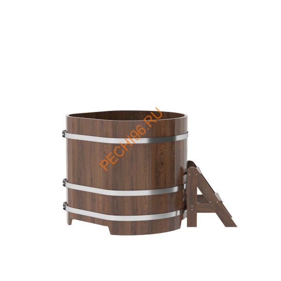 Купель для бани BentWood угловая из мореного дуба Премиум, 1,03х1,03 м