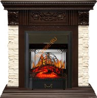 Электрокамин Royal Flame Luxemburg темный дуб с очагом Majestic FX M Электрокамин Royal Flame Luxemburg темный дуб с очагом Majestic FX M