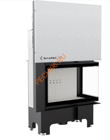 Каминная топка Kratki VNP/810/410, 14 кВт, гильотина