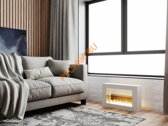 Биокамин Русский огонь Холл 650 настольный белый Биокамин Русский огонь Холл 650 настольный белый