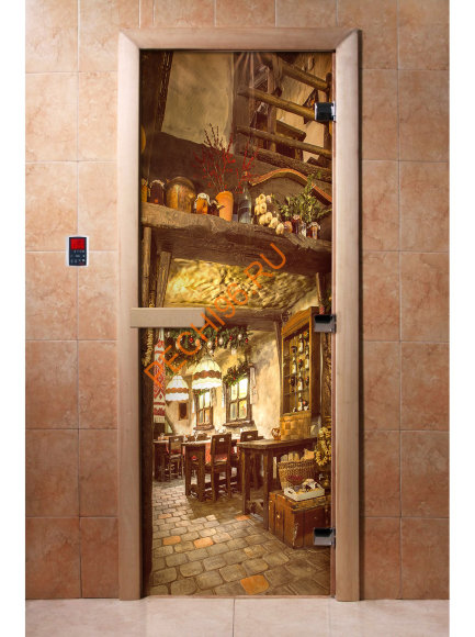 Дверь стеклянная DoorWood с фотопечатью «Старая таверна» Дверь стеклянная DoorWood с фотопечатью «Старая таверна»