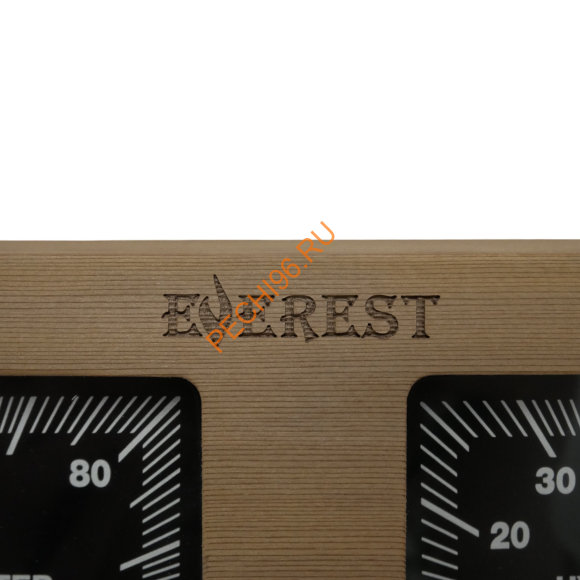 Термогигрометр EVEREST горизонталь Black, кедр (TG-02)