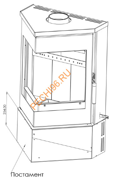 Печь-камин Мета-Бел Леман