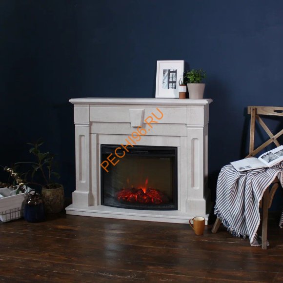 Электрокамин RealFlame Kellie 25,5/26 WT c очагом Evrika 25,5 LED Электрокамин RealFlame Kellie 25,5/26 WT c очагом Evrika 25,5 LED