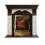 Электрокамин Dimplex Dublin с очагом Atherton темный дуб/ сланец белый Электрокамин Dimplex Dublin с очагом Atherton темный дуб/ сланец белый