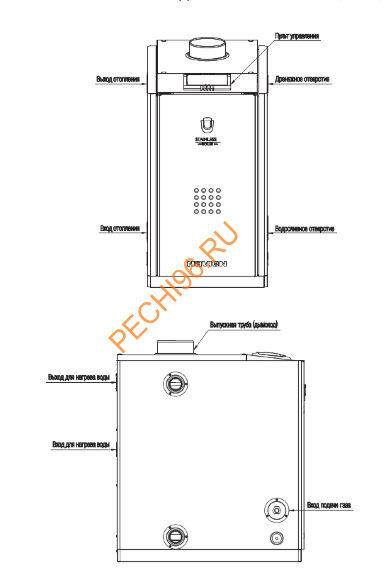 Газовый котел Navien GST-49KN схема Газовый котел Navien GST-49KN схема