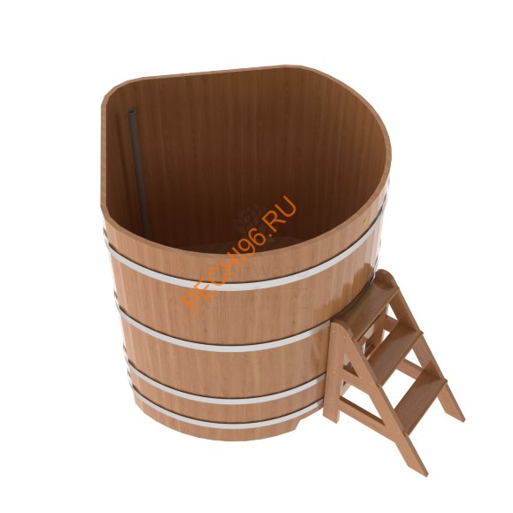 Купель для бани BentWood угловая из дуба Премиум, 1,37х1,37 м