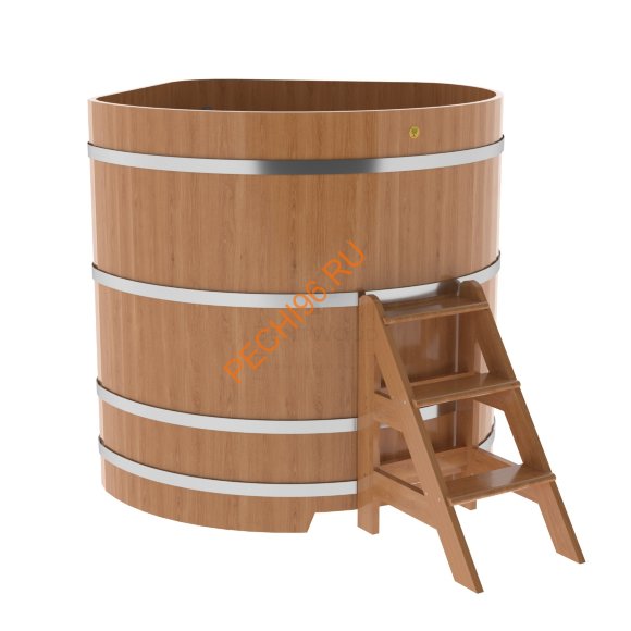 Купель для бани BentWood угловая из дуба Премиум, 1,37х1,37 м