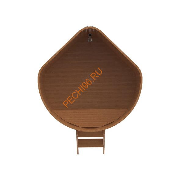 Купель для бани BentWood угловая из дуба Премиум, 1,37х1,37 м