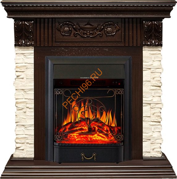 Электрокамин Royal Flame Luxemburg темный дуб с очагом Majestic FX