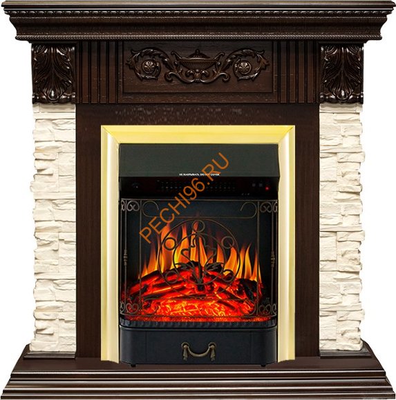 Электрокамин Royal Flame Luxemburg темный дуб с очагом Majestic FX