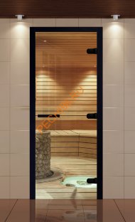 Дверь стеклянная ALDO NEW Black «прозрачная» 890*2090 мм коробка бук чёрная Дверь стеклянная ALDO NEW Black «прозрачная» 890*2090 мм коробка бук чёрная