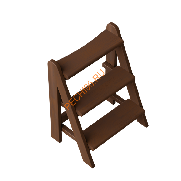 Лестница PolarSPA трехступенчатая термобереза темная Лестница PolarSPA трехступенчатая термобереза темная